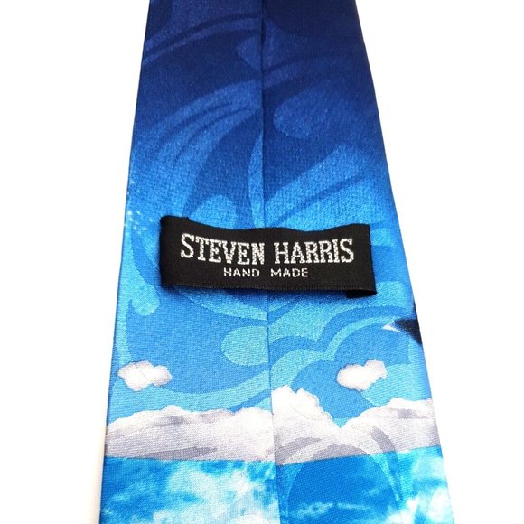 Steven Harris Mens Tie Dolphin Tropical Ocean Office Casual Marine Vacation Gift - Picture 5 of 5